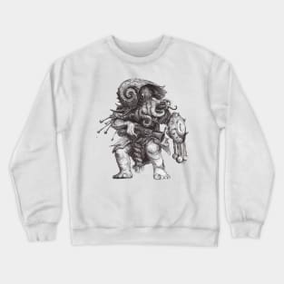 Octopus Warrior Chtulhu Inspiration Illustration Crewneck Sweatshirt